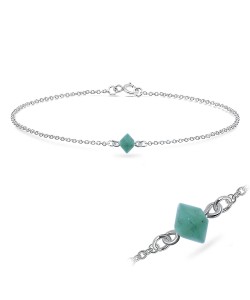 Aventurine Silver Bracelet BRS-422